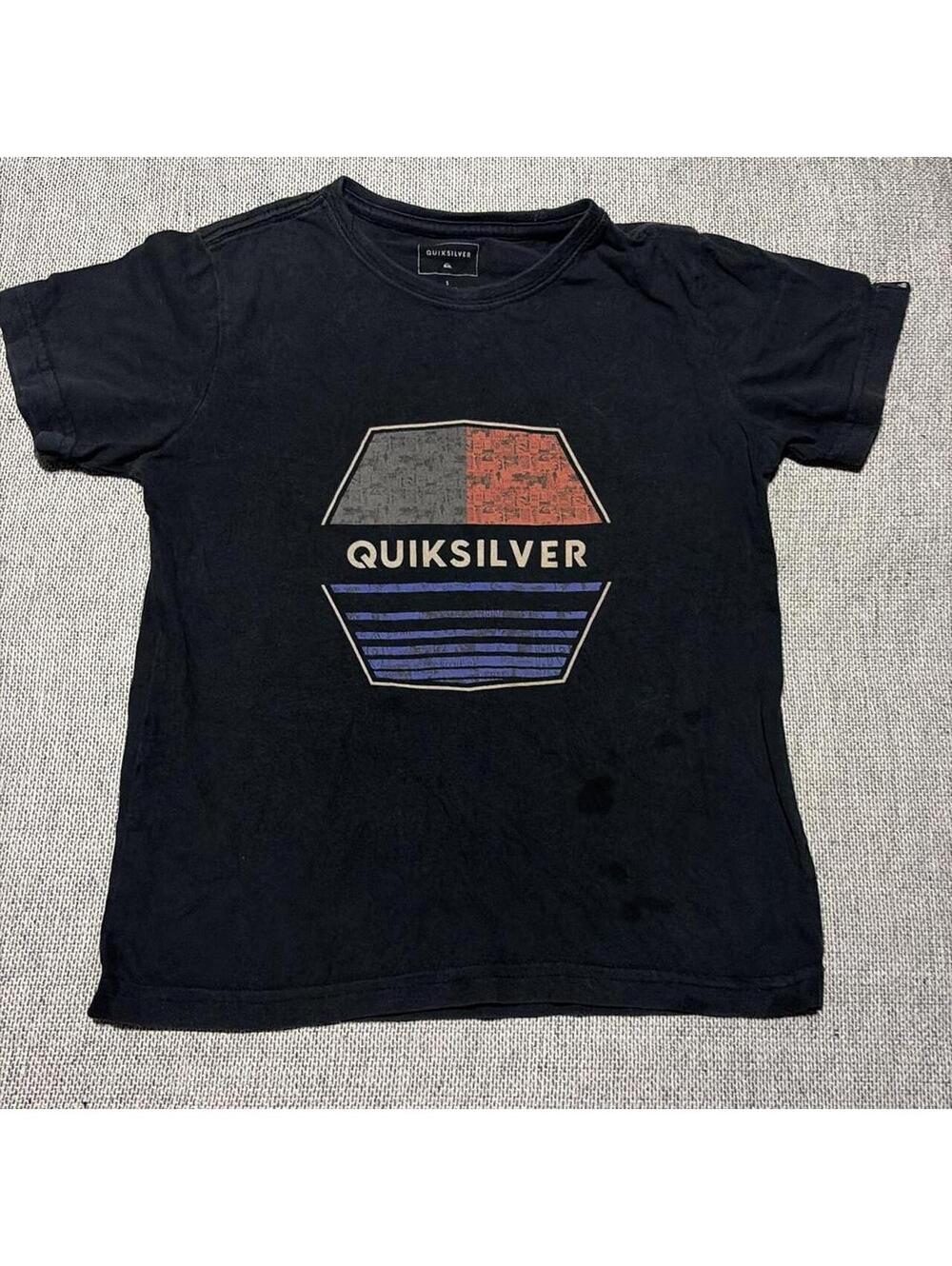 Quiksilver Kids Men's Black Tshirt